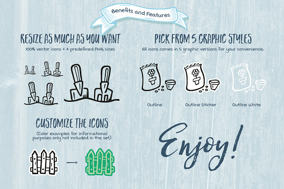 Gardening - Hand Drawn Icons in Hand Drawn Icons - product preview 5