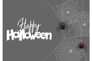 Background with black widow spiders.