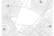 Spider web silhouette Halloween