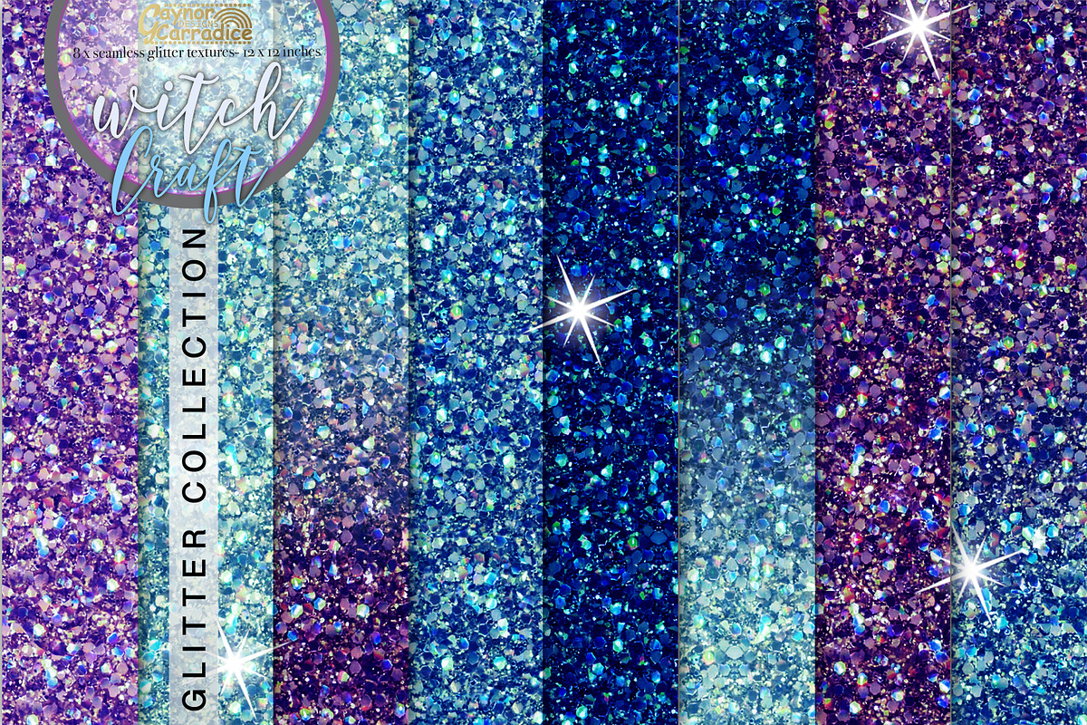 Witchraft - seamless glitter set in Textures - product preview 8