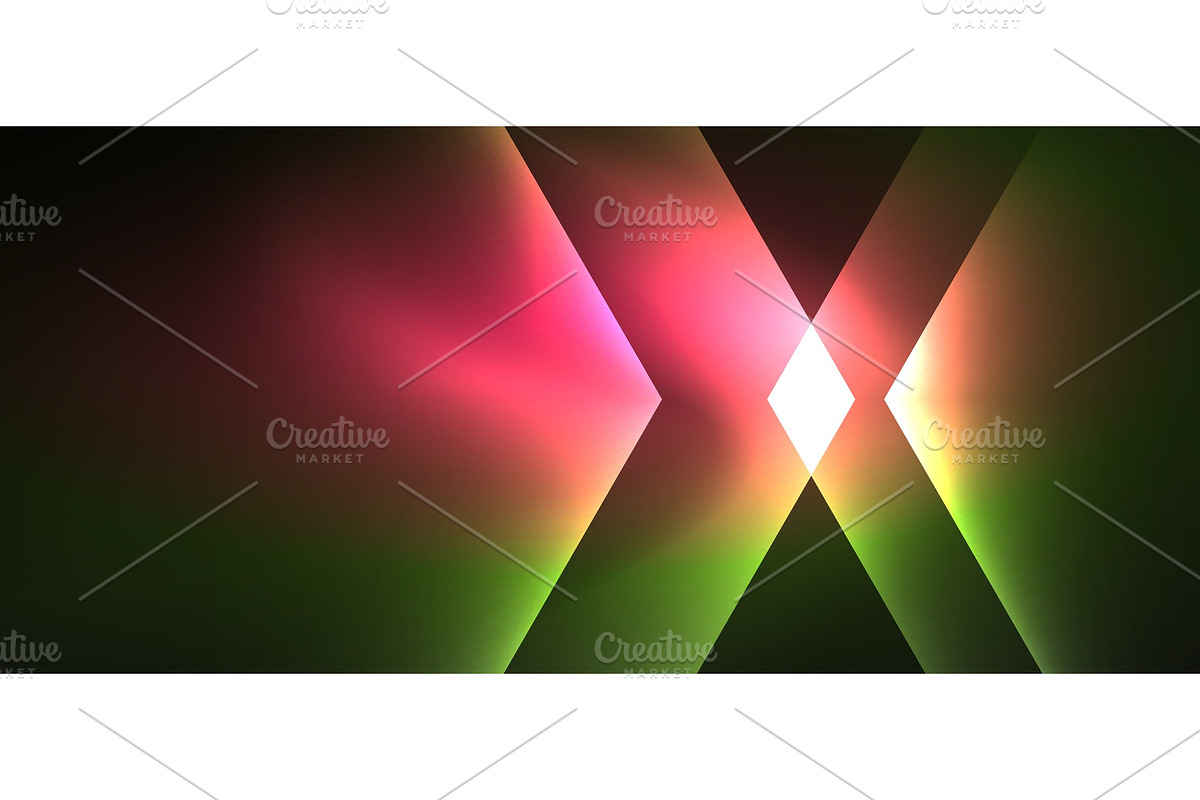 Vintage holographic shiny neon color in Illustrations - product preview 8