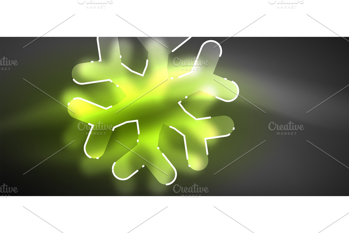 Blurred Christmas snowflake abstract in Objects - product preview 8