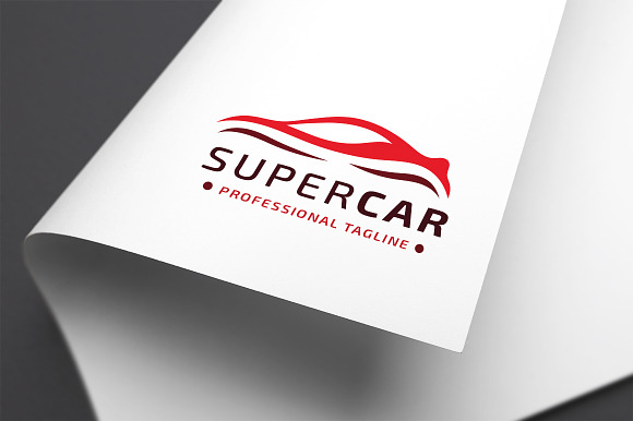 Super Car Logo in Logo Templates - product preview 3