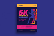 5k Run & Walk Event Flyer