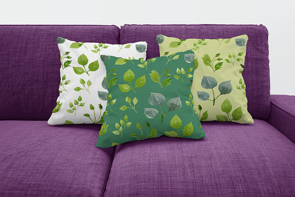 Watercolor flora pattern in Patterns - product preview 2
