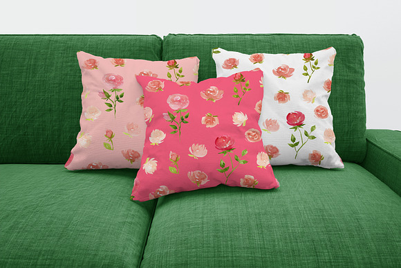 Watercolor flora pattern in Patterns - product preview 3