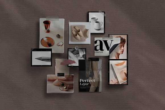 PS & Canva Zoey Moodboard Mockup in Scene Creator Mockups - product preview 4