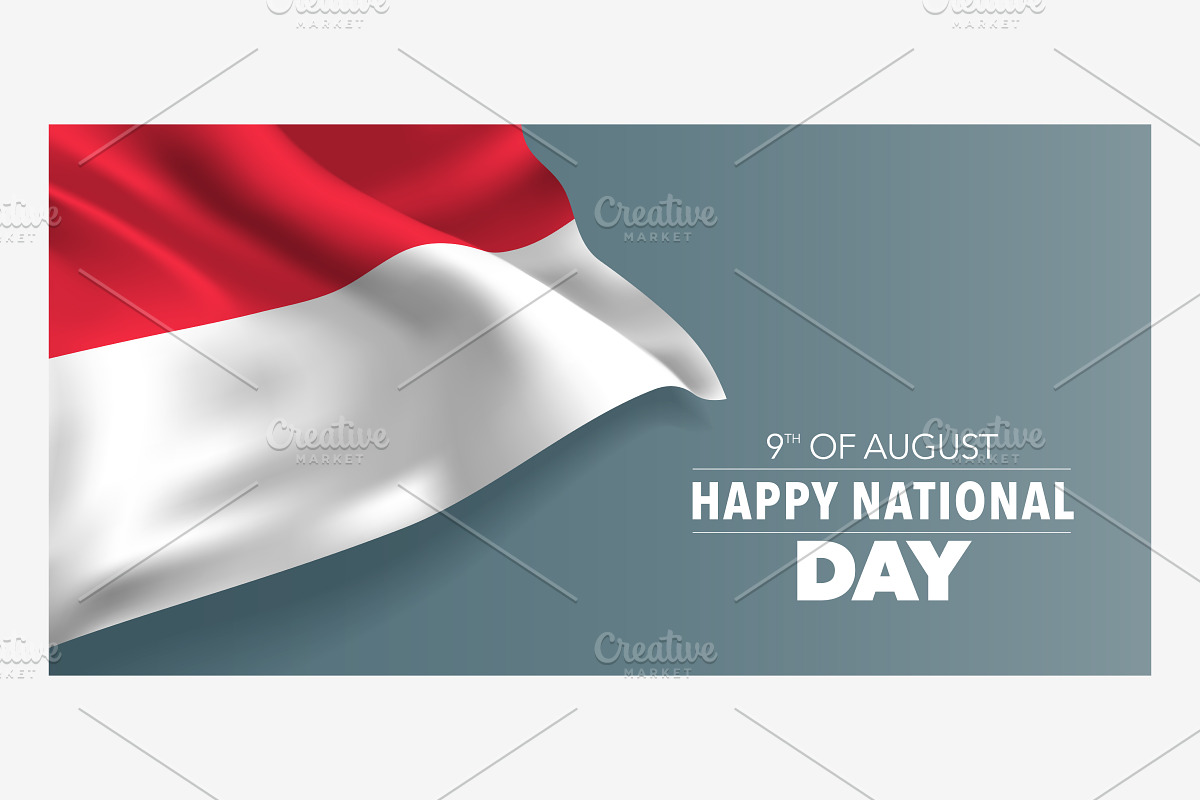 Singapore happy national day vector in Illustrations - product preview 8