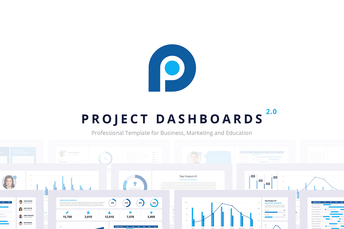 Project Dashboards 2.0 PowerPoint in PowerPoint Templates - product preview 8