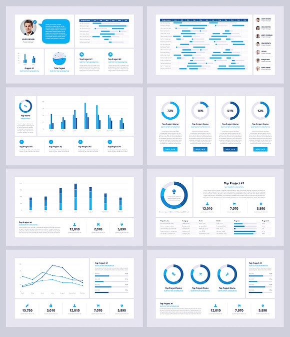 Project Dashboards 2.0 PowerPoint in PowerPoint Templates - product preview 4