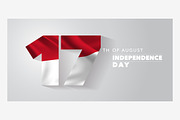 Indonesia independence day vector