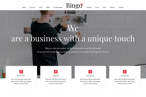 Bingo - A Bootstrap Business Theme