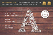 Wedding Letter A Logo Template