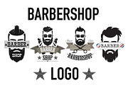 Vintage retro barbershop logo