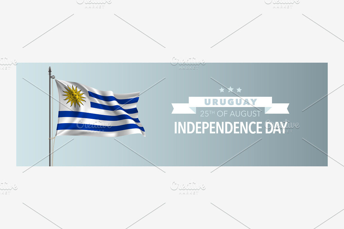 Uruguay independence day vector in Illustrations - product preview 8