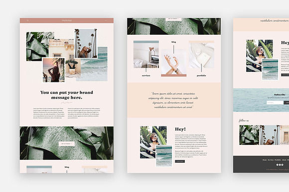 Squarespace Template: Minnie in Website Templates - product preview 1