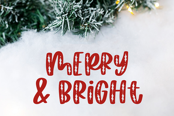 Happy Hollydays, Christmas Font in Display Fonts - product preview 2