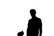 Father and Son Graphic Silhouette is