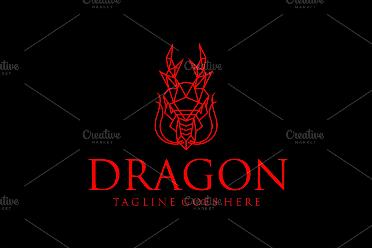Dragon Head in Logo Templates - product preview 8