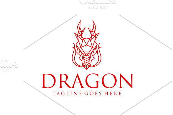 Dragon Head in Logo Templates - product preview 1