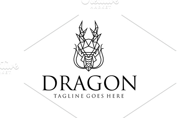 Dragon Head in Logo Templates - product preview 3