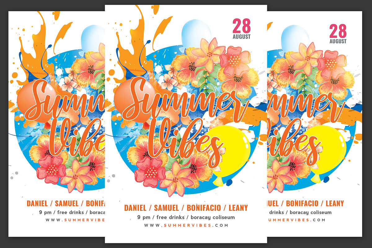 Summer Vibes Flyer in Flyer Templates - product preview 8