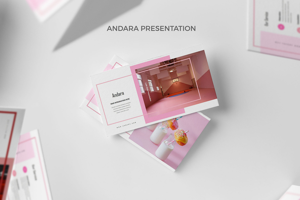 Andara : Pink Lookbook Google Slides in Google Slides Templates - product preview 8