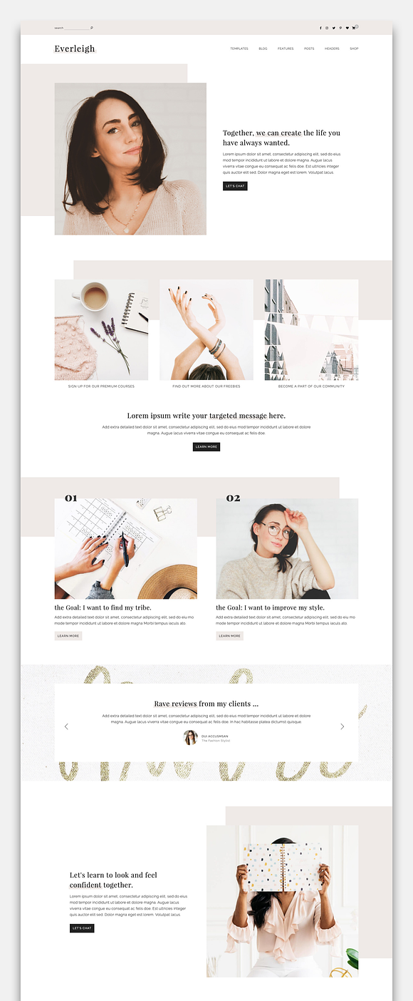 Everleigh - A Blog & Shop Theme in WordPress Blog Themes - product preview 3