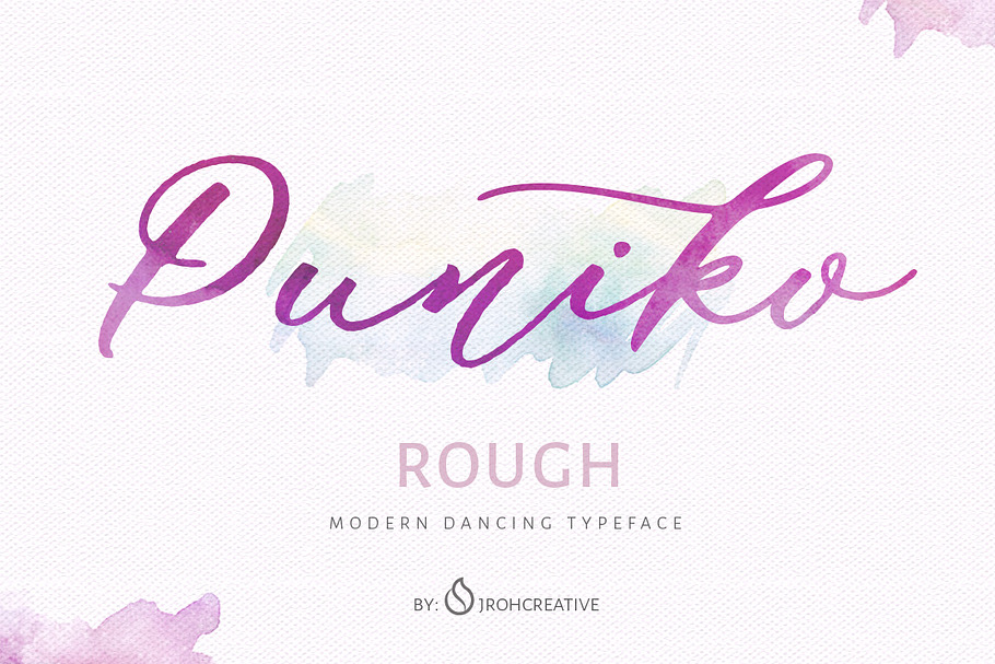 Puniko Rough - 70% OFF in Script Fonts - product preview 8
