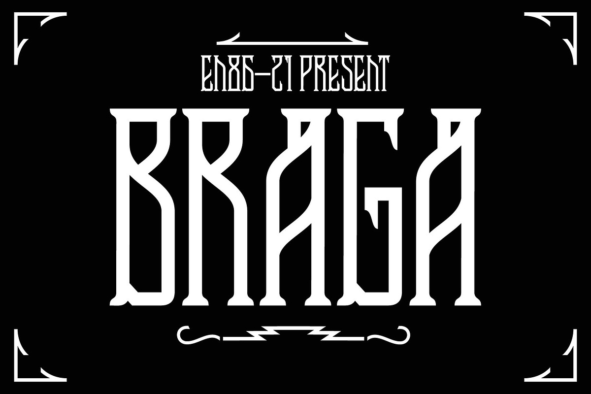 Braga + Extras in Display Fonts - product preview 8