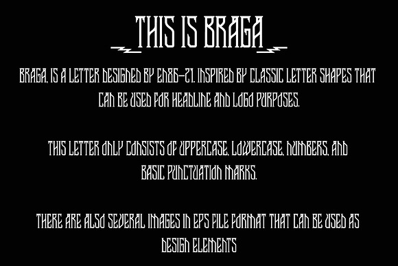 Braga + Extras in Display Fonts - product preview 1
