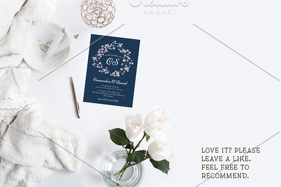Wreath Wedding Invitation in Wedding Templates - product preview 1