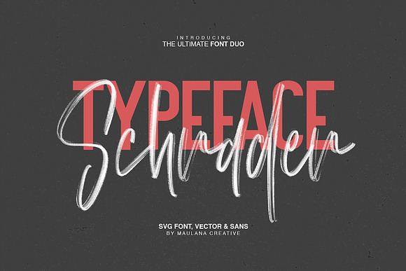 SCHRADER SVG Brush Font - Free Sans in Script Fonts - product preview 2