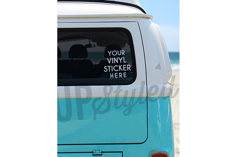 F183 Bumper Sticker Photo Mock Up in Product Mockups - product preview 8