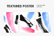 Textured poster set