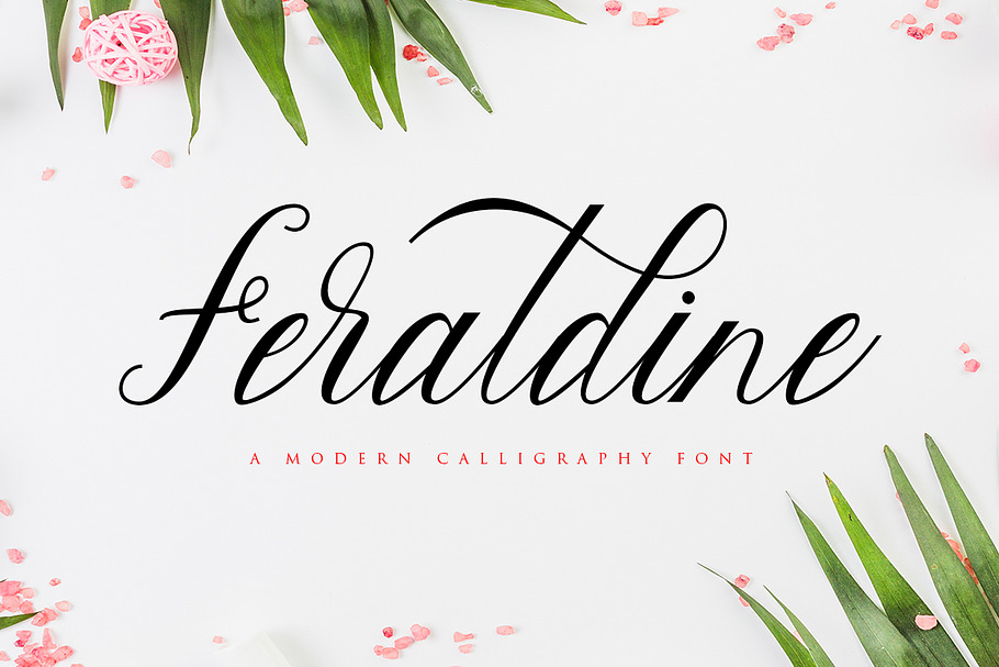 Feraldine Script in Script Fonts - product preview 8