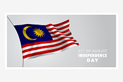 Malaysia independence day vector
