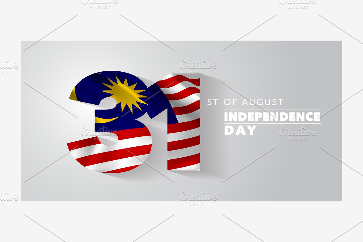Malaysia independence day vector in Illustrations - product preview 8