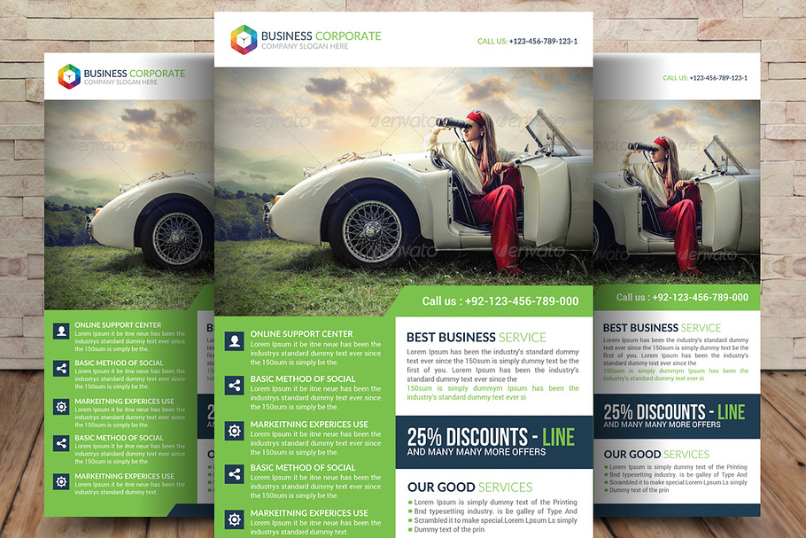 Oil & Gas Company Flyer in Flyer Templates - product preview 8
