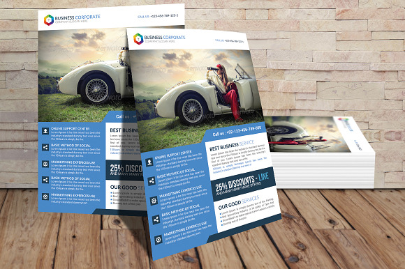 Oil & Gas Company Flyer in Flyer Templates - product preview 1