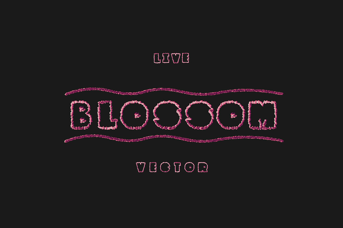 Vector Alphabet. Blossom in Symbol Fonts - product preview 8