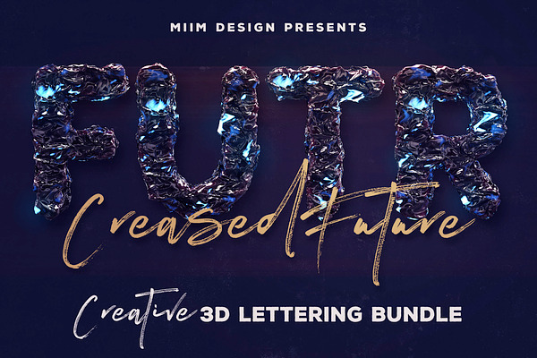 Creased Future – 3D Lettering