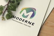 Moderne Letter M Logo