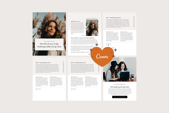 3 Day Challenge Lead Magnet | Canva in Magazine Templates - product preview 3