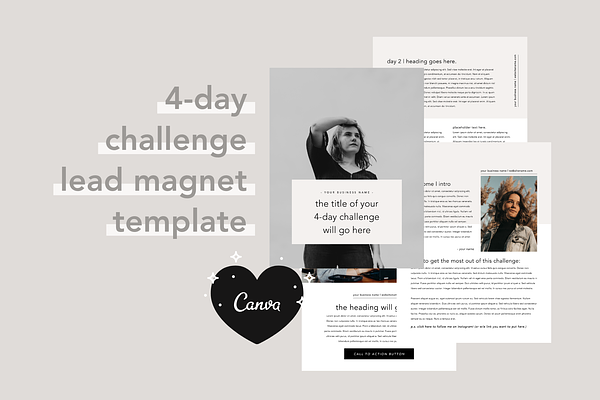 4 Day Challenge Lead Magnet | Canva