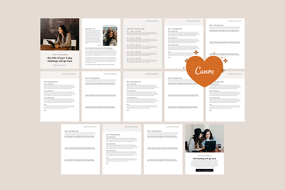 5 Day Challenge Lead Magnet | Canva in Magazine Templates - product preview 4