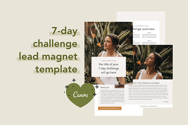 7 Day Challenge Lead Magnet | Canva