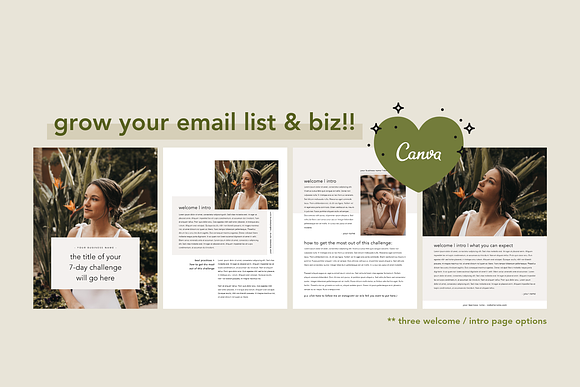 7 Day Challenge Lead Magnet | Canva in Magazine Templates - product preview 1