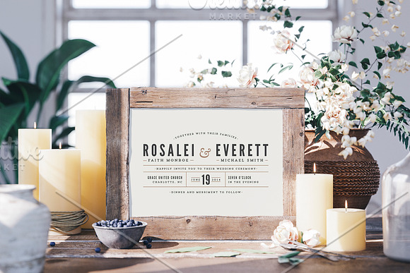 Wedding Frame Mockup in Print Mockups - product preview 1
