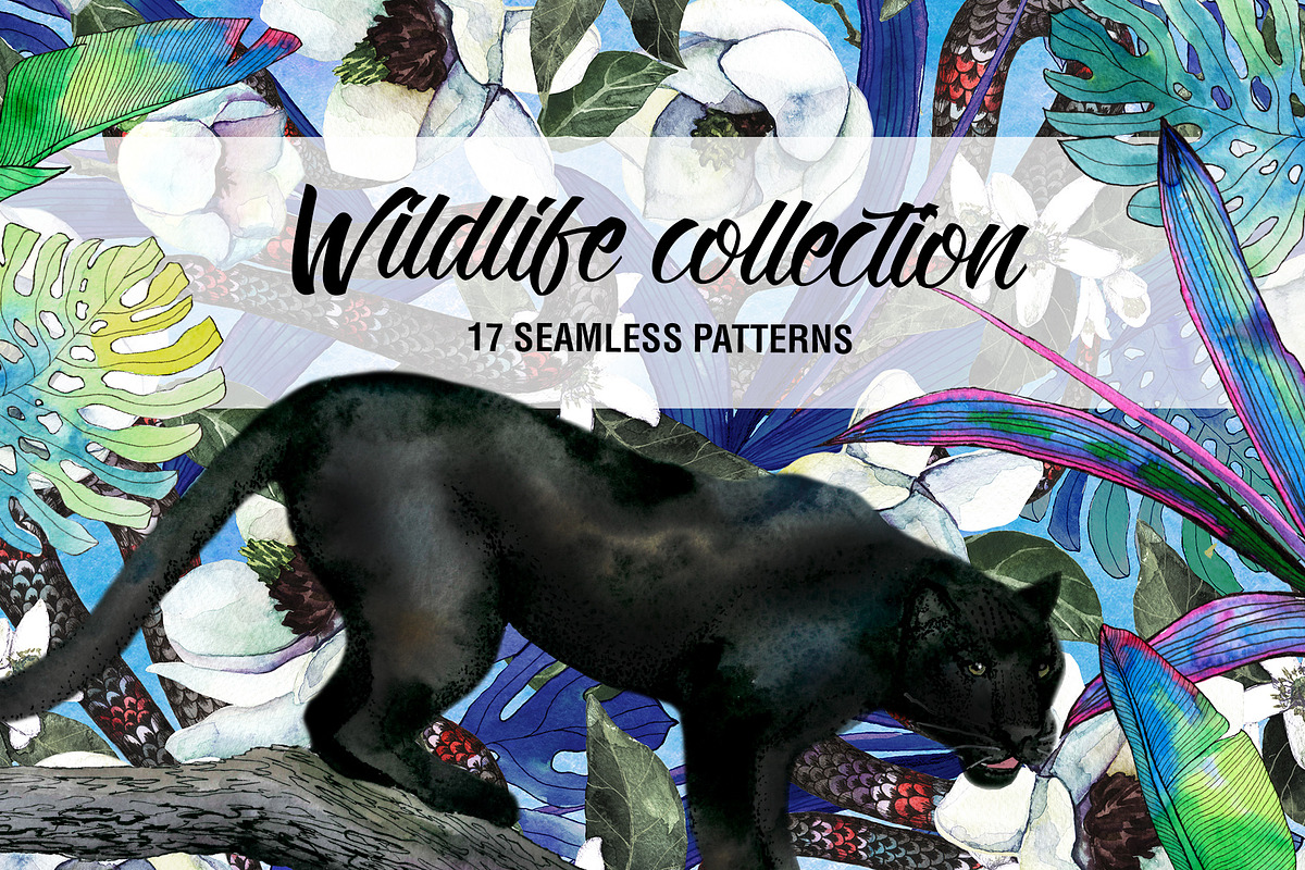 Wildlife. Tropical Seamless Pattern in Patterns - product preview 8